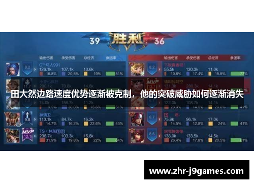 田大然边路速度优势逐渐被克制，他的突破威胁如何逐渐消失